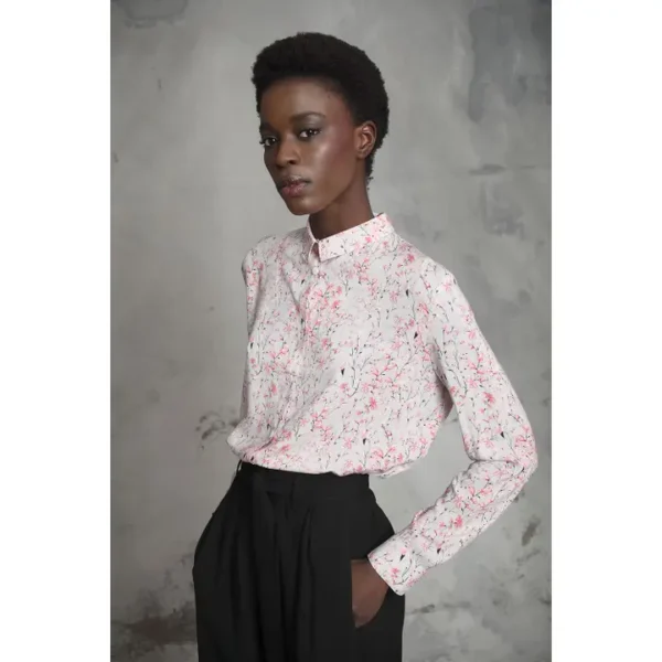 Camicia con stampa floreale