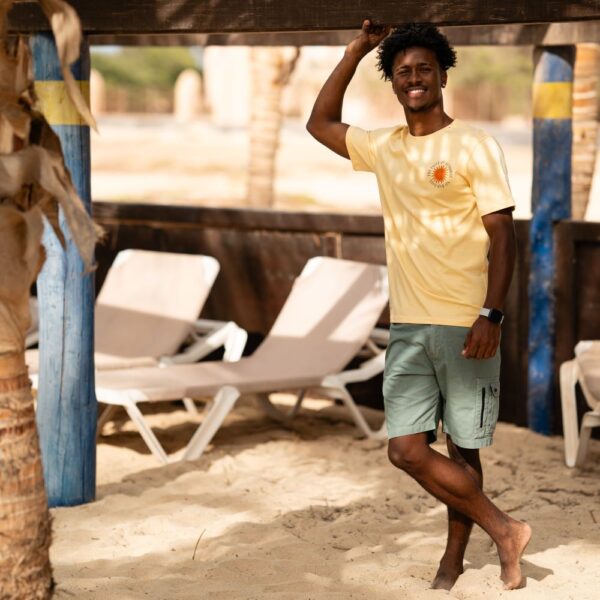 T-Shirt Gialla UNISEX in 100% cotone organico