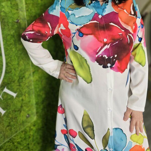 Maxi Abito / camicia floreale